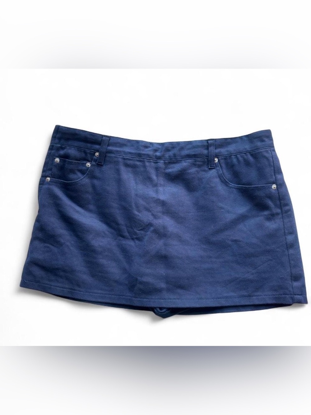 ISALIS Kasper Mini Skort Size M/L Navy Blue Skort with Front Pockets